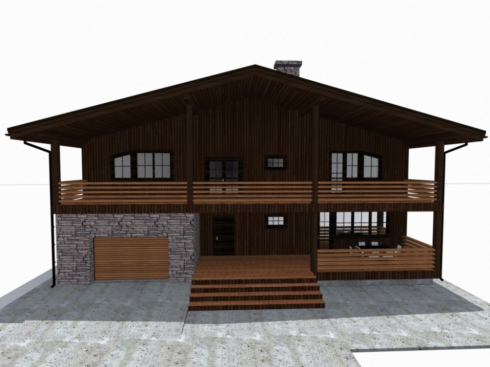 дом 18 х 12 альпийское шале